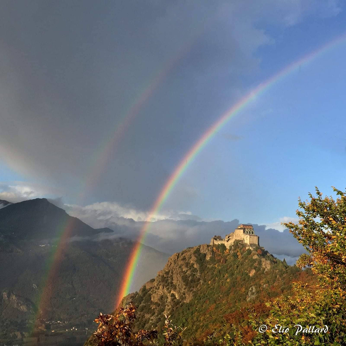 Doppio arcobaleno sulla sacra - Elio Pallard